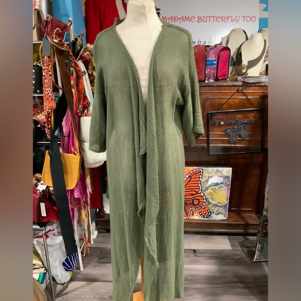 Sage green duster